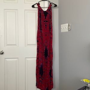 Batik tie dye maxi summer lounge dress